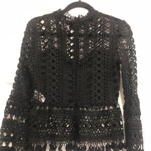 L’Atiste Black Lace Prinzezza Boutique blouse
